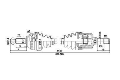 DDS218002 DYNAMATRIX Приводной вал