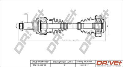 DP2110100138 Dr!ve+ Приводной вал