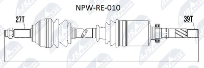 NPWRE010 NTY Приводной вал