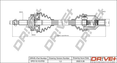 DP2110100703 Dr!ve+ Приводной вал