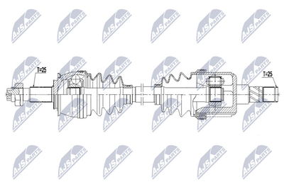 NPWPL127 NTY Приводной вал