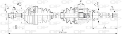 DRS629200 OPEN PARTS Приводной вал