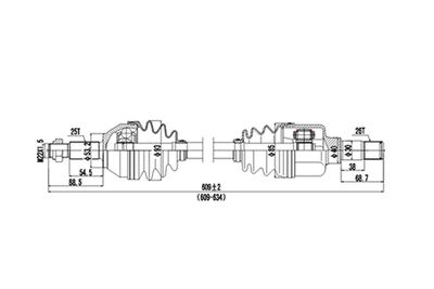 DDS218101 DYNAMATRIX Приводной вал