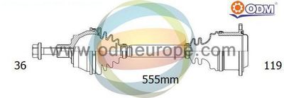 18216360 Multiparts Приводной вал