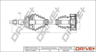 DP2110100947 Dr!ve+ Приводной вал
