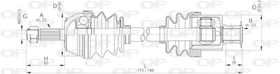 DRS615200 OPEN PARTS Приводной вал