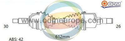 18301431 Multiparts Приводной вал