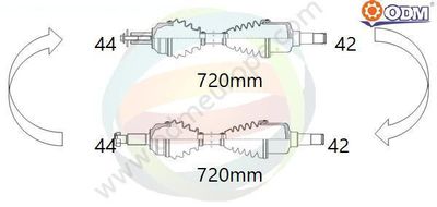 18215290 Multiparts Приводной вал