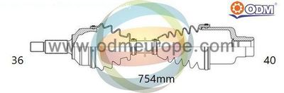 18216540 Multiparts Приводной вал