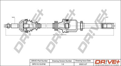 DP2110100748 Dr!ve+ Приводной вал