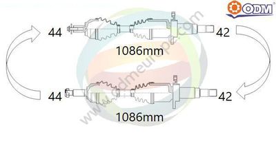 18216290 Multiparts Приводной вал