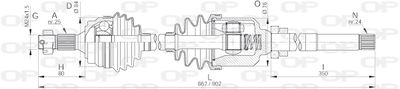 DRS613300 OPEN PARTS Приводной вал