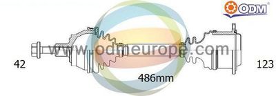 18213450 Multiparts Приводной вал