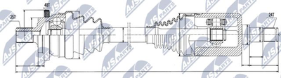 NPWME027 NTY Приводной вал