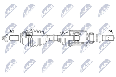 NPWNS092 NTY Приводной вал