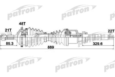 PDS1382 PATRON Приводной вал