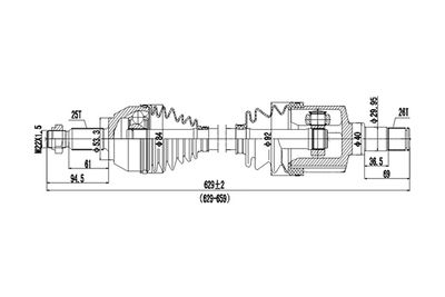 DDS218263 DYNAMATRIX Приводной вал