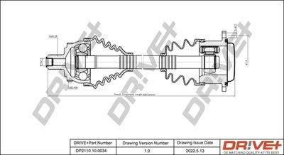 DP2110100034 Dr!ve+ Приводной вал