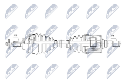 NPWVV111 NTY Приводной вал