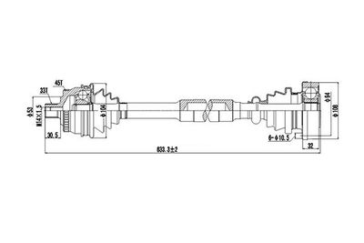 DDS203001 DYNAMATRIX Приводной вал