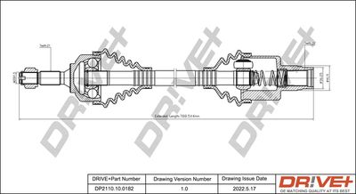 DP2110100182 Dr!ve+ Приводной вал