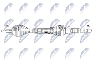 NPWVV058 NTY Приводной вал