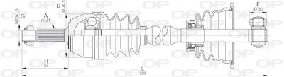 DRS601200 OPEN PARTS Приводной вал