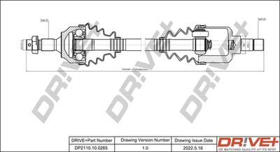 DP2110100265 Dr!ve+ Приводной вал