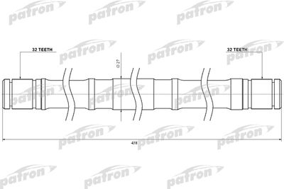 SR20RH PATRON Приводной вал