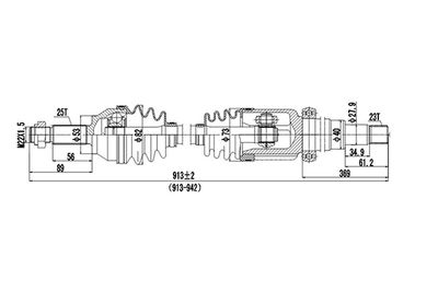 DDS218217 DYNAMATRIX Приводной вал