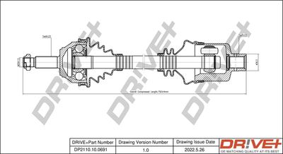 DP2110100691 Dr!ve+ Приводной вал