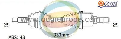 18152911 Multiparts Приводной вал