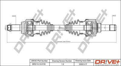 DP2110100133 Dr!ve+ Приводной вал