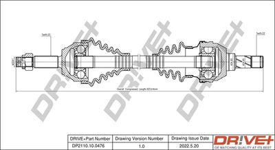 DP2110100476 Dr!ve+ Приводной вал