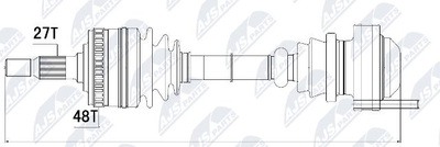 NPWME020 NTY Приводной вал