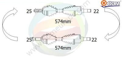 18141110 Multiparts Приводной вал