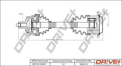 DP2110100037 Dr!ve+ Приводной вал