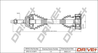 DP2110100071 Dr!ve+ Приводной вал