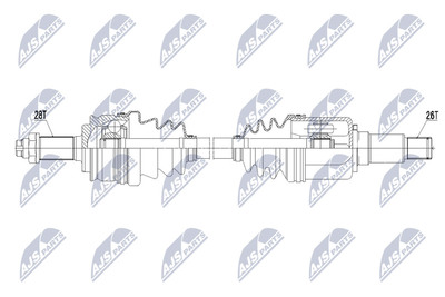 NPWSU021 NTY Приводной вал