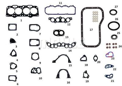 J&RMR23284 METAL LEVE Комплект прокладок, двигатель