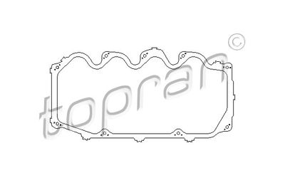 300156 TOPRAN Прокладка, крышка головки цилиндра