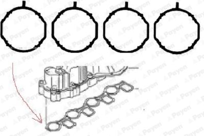 WG1497655 WILMINK GROUP Комплект прокладок, впускной коллектор