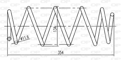 CSR903300 OPEN PARTS Пружина ходовой части