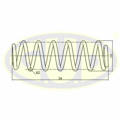 GCS282918 G.U.D. Пружина ходовой части