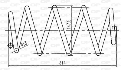 CSR926900 OPEN PARTS Пружина ходовой части