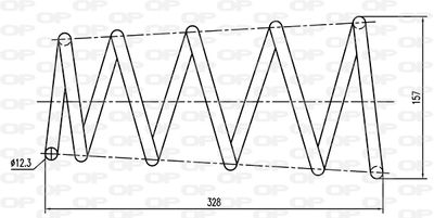 CSR905000 OPEN PARTS Пружина ходовой части