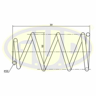 GCS027638 G.U.D. Пружина ходовой части