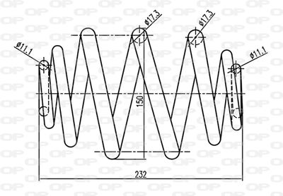 CSR914800 OPEN PARTS Пружина ходовой части