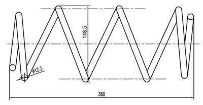 CSR915102 OPEN PARTS Пружина ходовой части