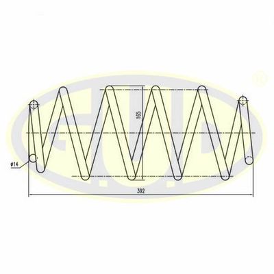 GCS015668 G.U.D. Пружина ходовой части